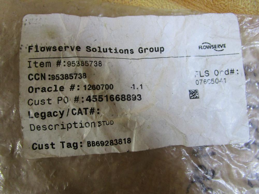 Flowserve 95385738 Stud UFM B8SH (Pack of 12)