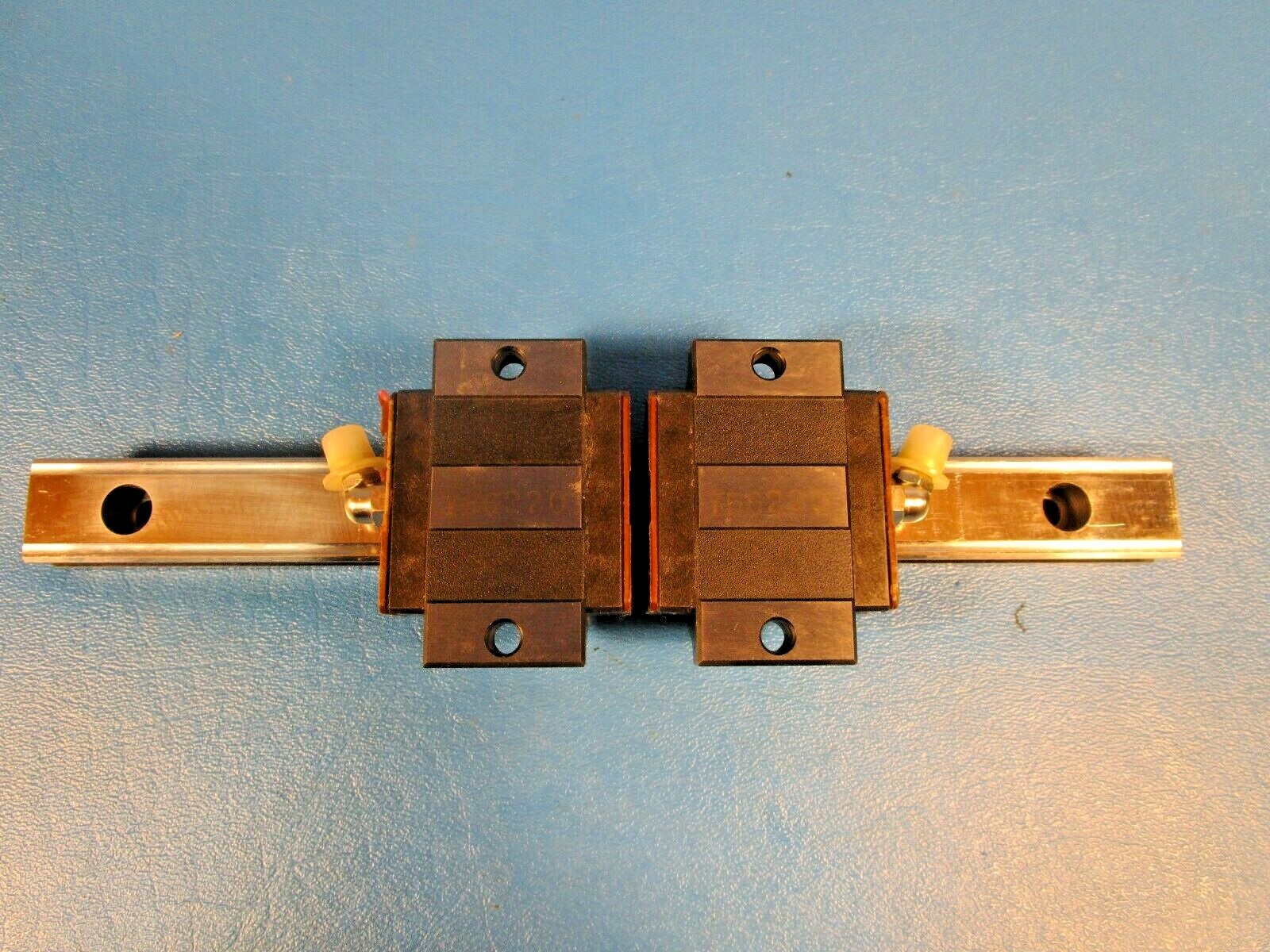 THK, SR20SB2SS + 220L, Two SR20SB Linear Guide Blocks on a 220mm Rail