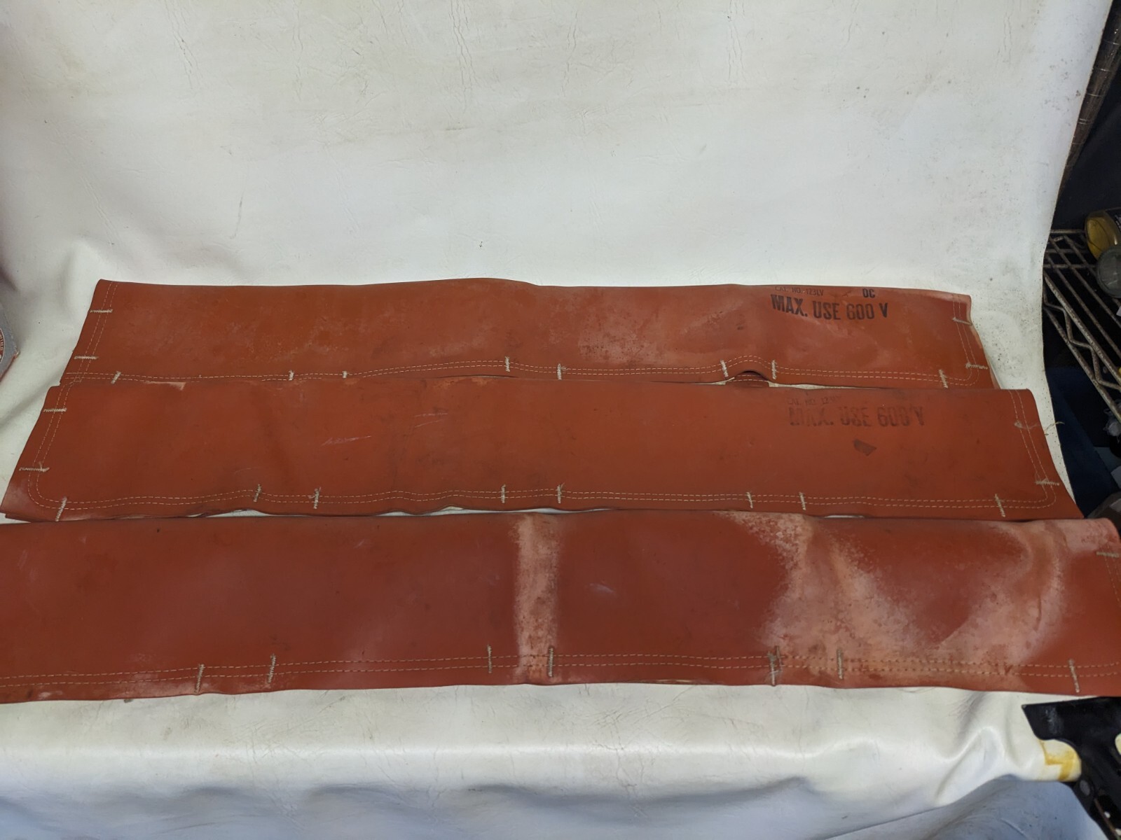 Set of 3 W. H. Salisbury Type I Cat No. 123LV Max Use 600V Mats 3ft by 1ft (M6)