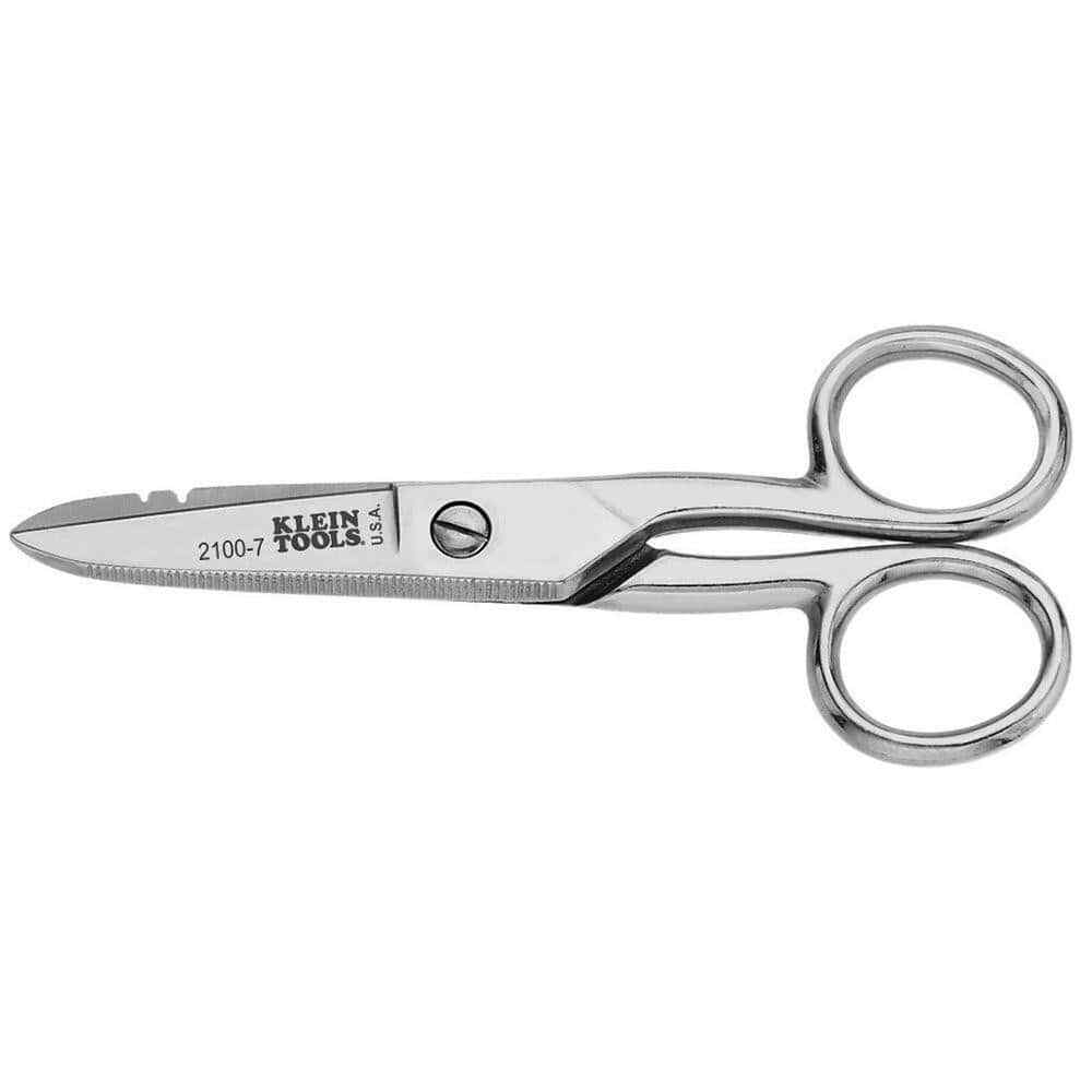 Klein Tools 2100-7 Steel Blade Electrical Scissors