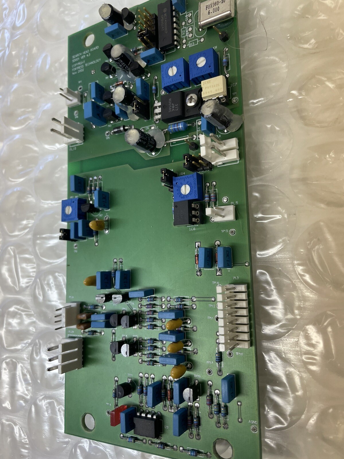 SD001 FORTRESS Search Head PC BOARD HEAD SEARCH VERSION 4.3