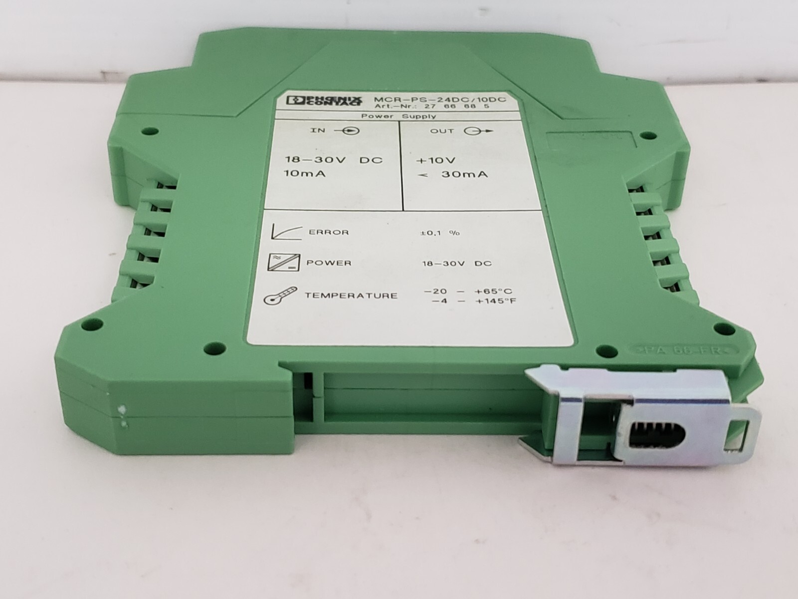 PHOENIX CONTACT MCR-PS-24DC/10DC POWER SUPPLY 18-30VDC 10V NIB