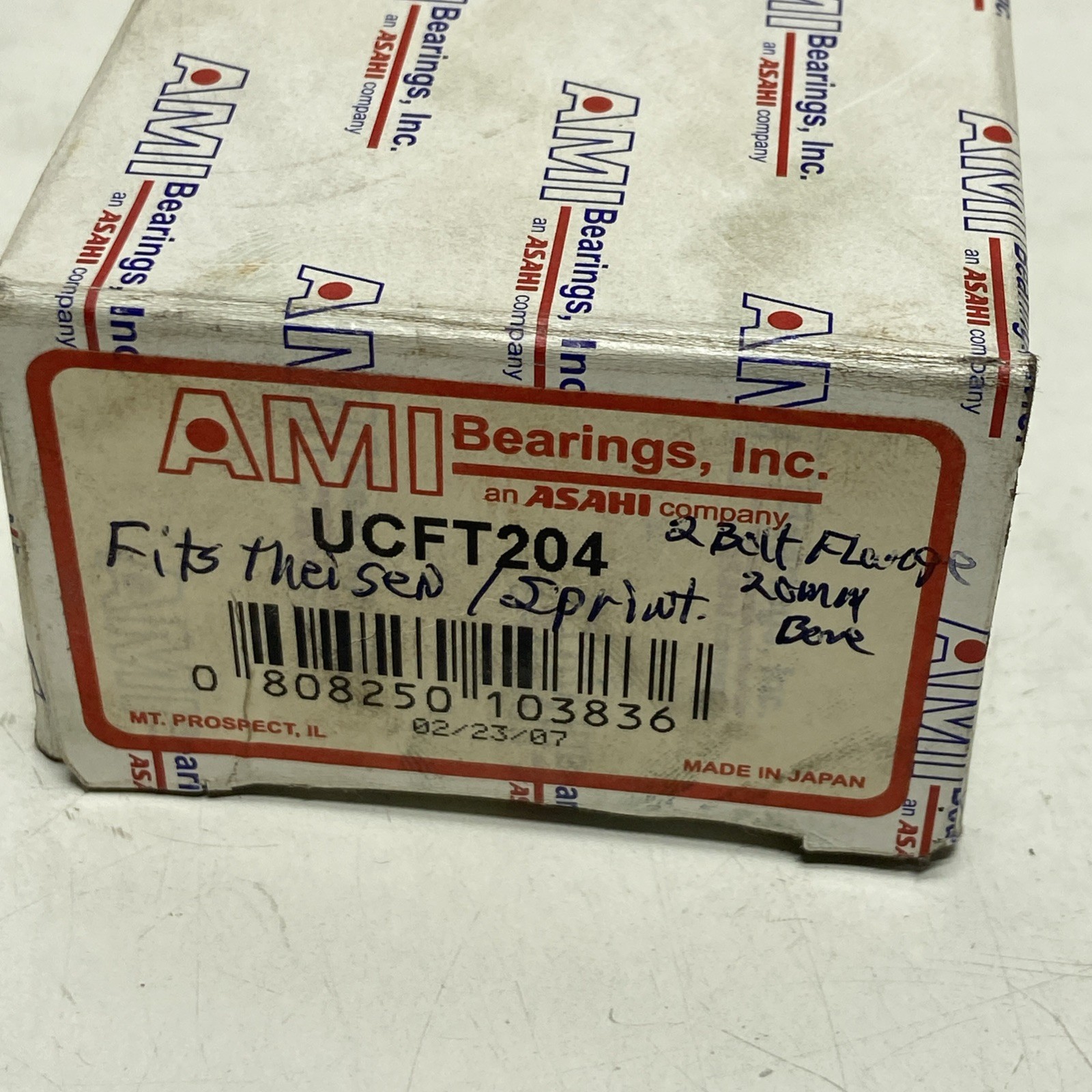 NEW OLD STOCK! AMI 3/4″ BORE 2-BOLT FLANGE BEARING UCFT204
