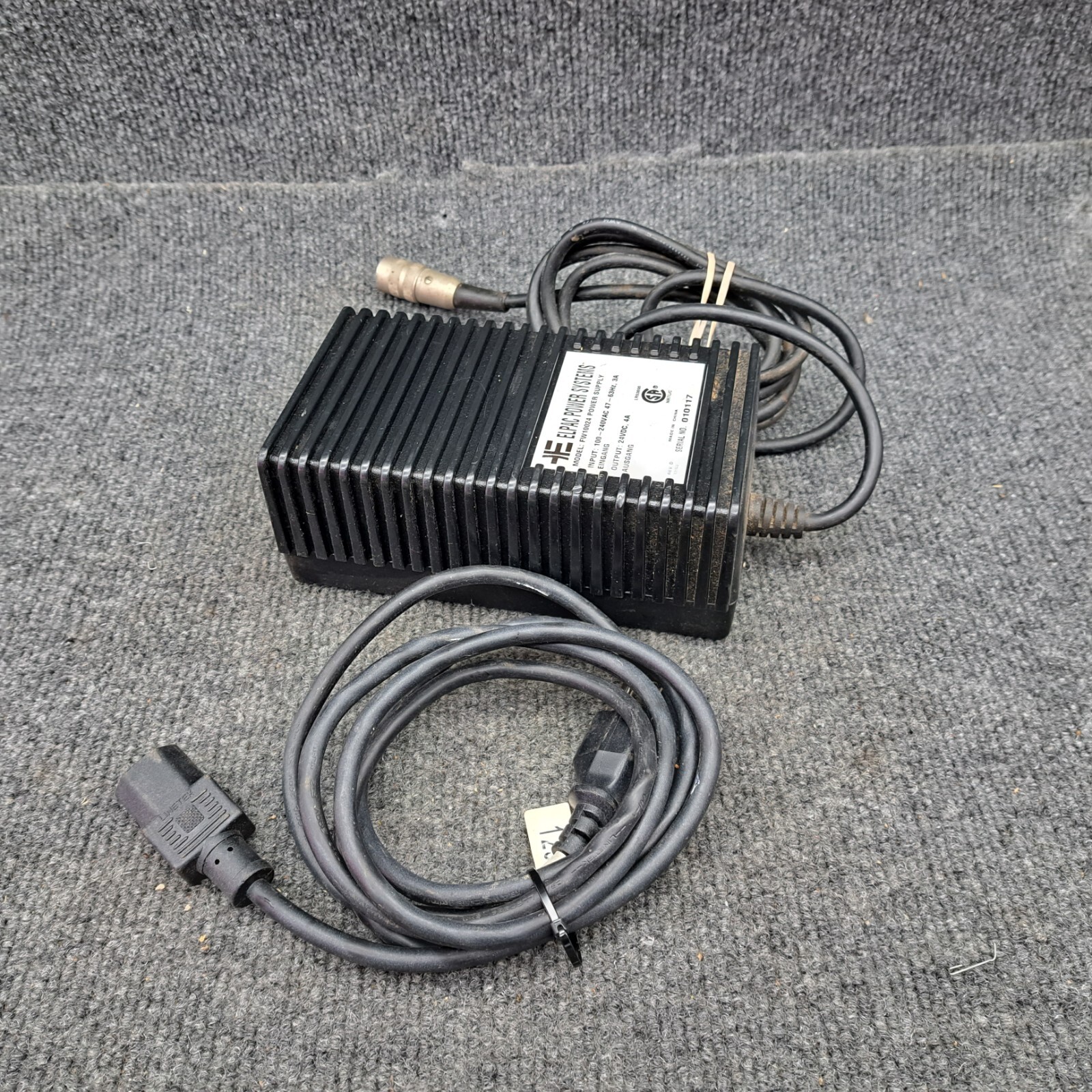 ELPAC POWER SYSTEMS FW10024 Power Supply Input 100-240VAD to Output 24VDC, 4A