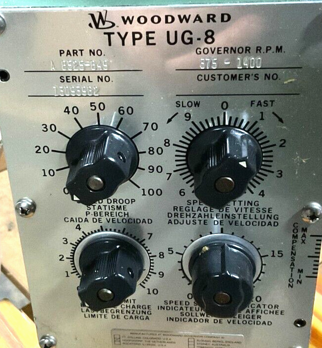WOODWARD GOVERNOR TYPE UG-8 A8525-849