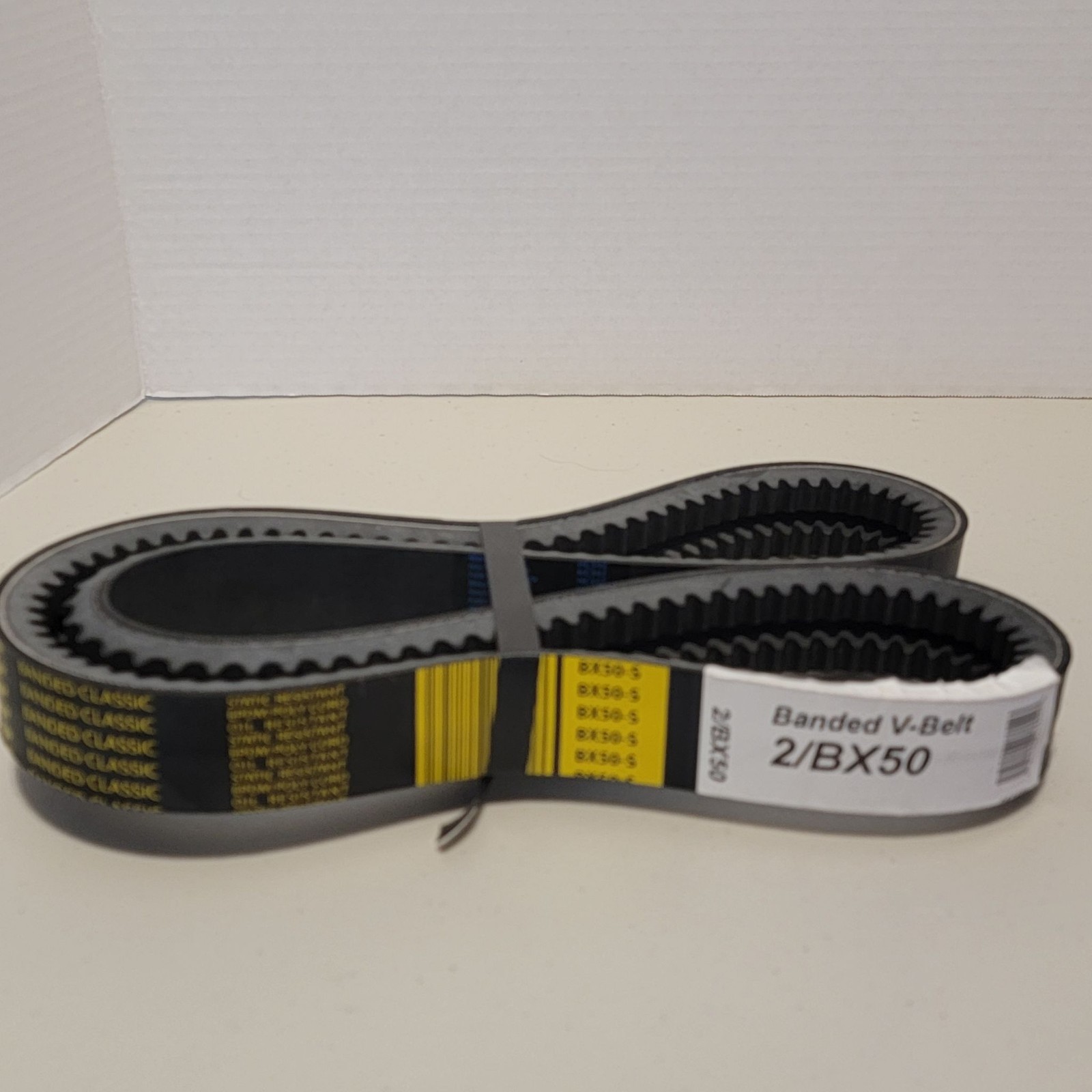 Banded V Belt 2BX50 2 BX50 V Belt Cogged 5 Rib Replacement Black Drive Pulley