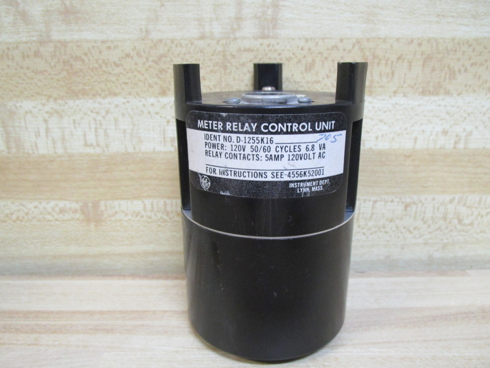 General Electric D-1255K16-705 Meter Relay GE D1255K16705