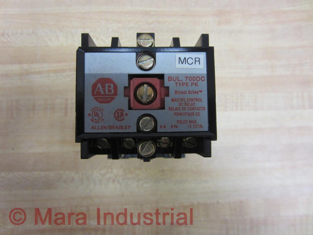 Allen Bradley 700DC-PK400Z24 Relay With 700-PB20