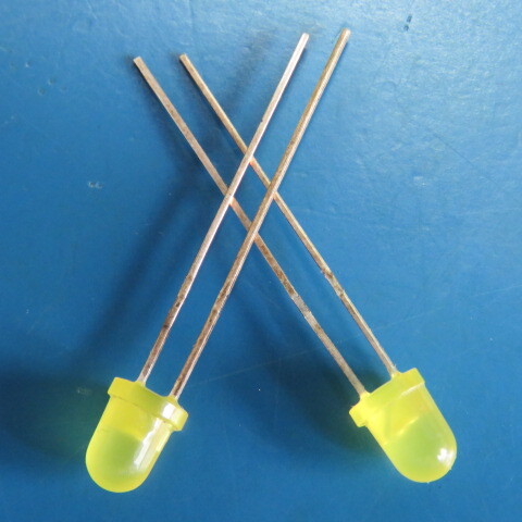 LENLITE LLL4553 Qty of 100 per Lot LED YELLOW DIFFUSED 5MM 100/BAG LENLITE