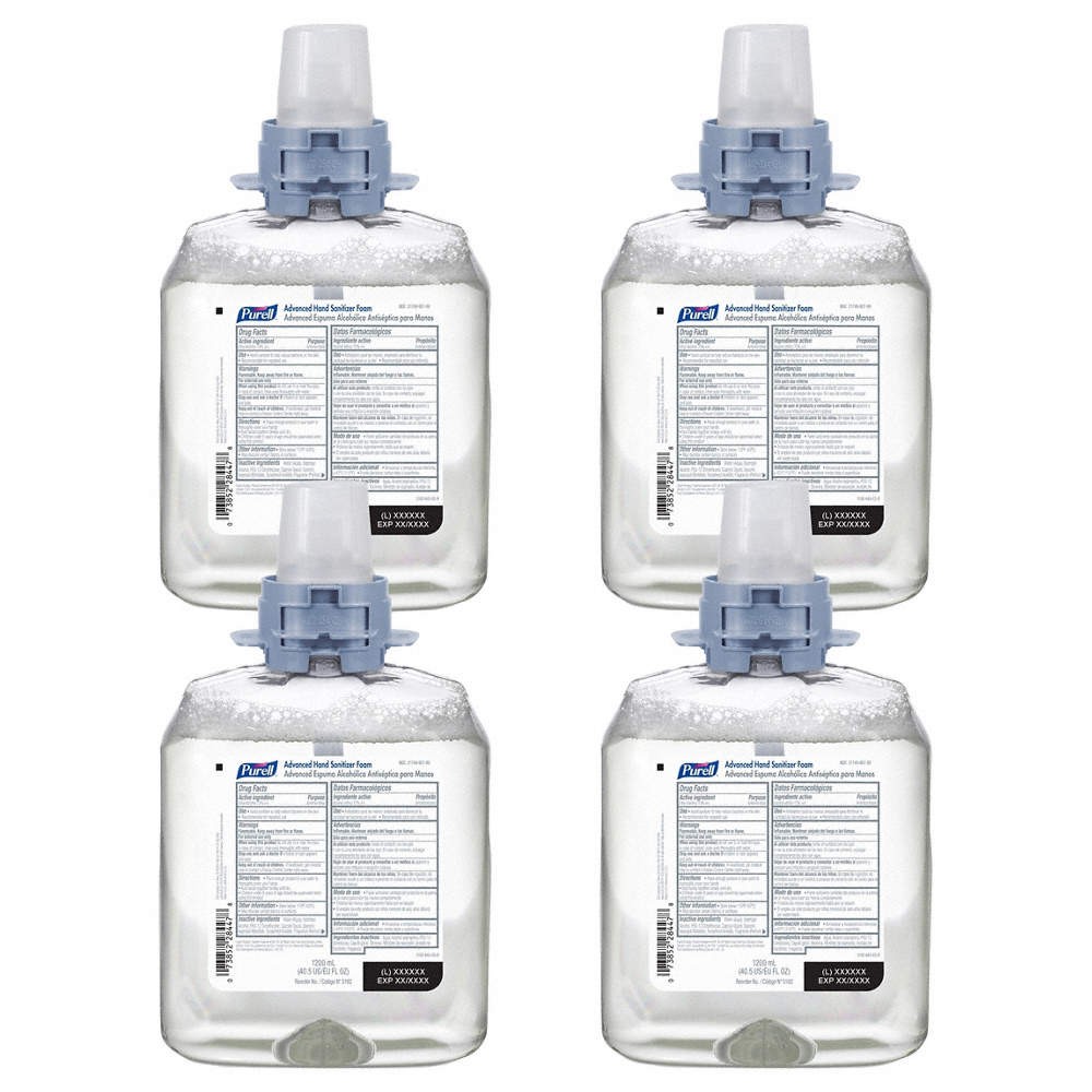PURELL 5192-04 Hand Sanitizer,1,200 mL,Fruity,PK4 56JM48