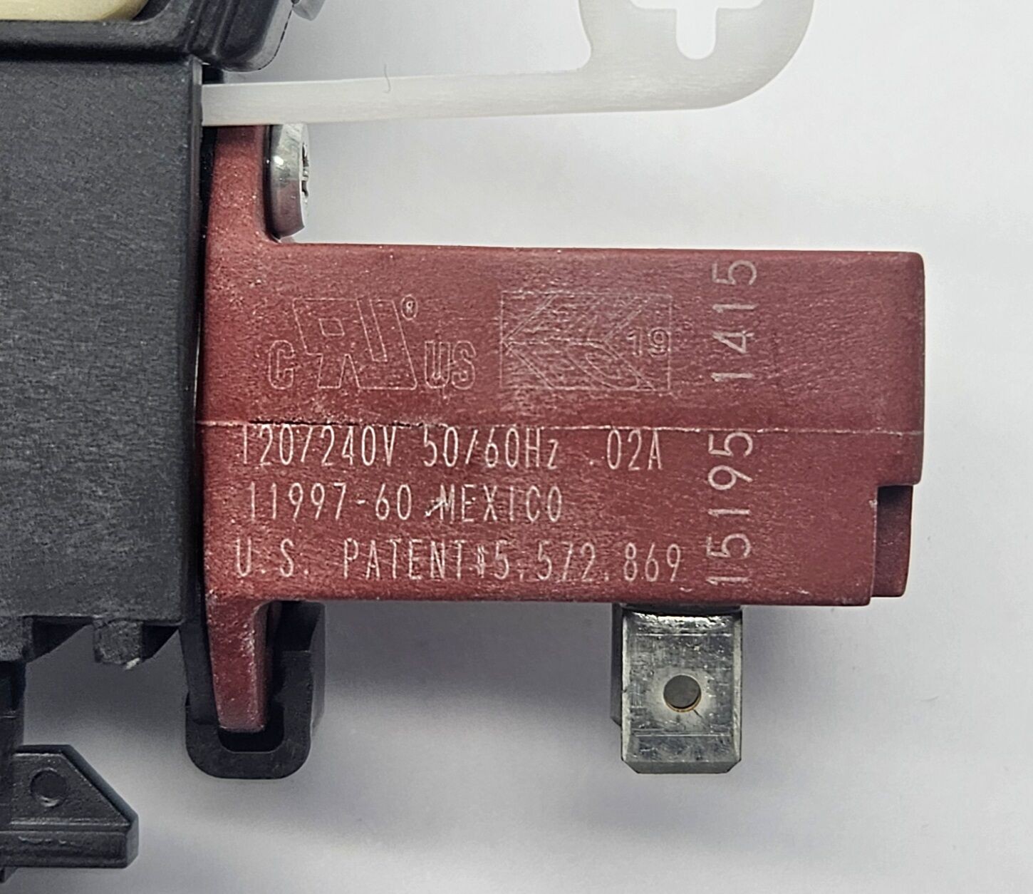 Whirlpool and Maytag Washer / Dryer Door Lock W10196671