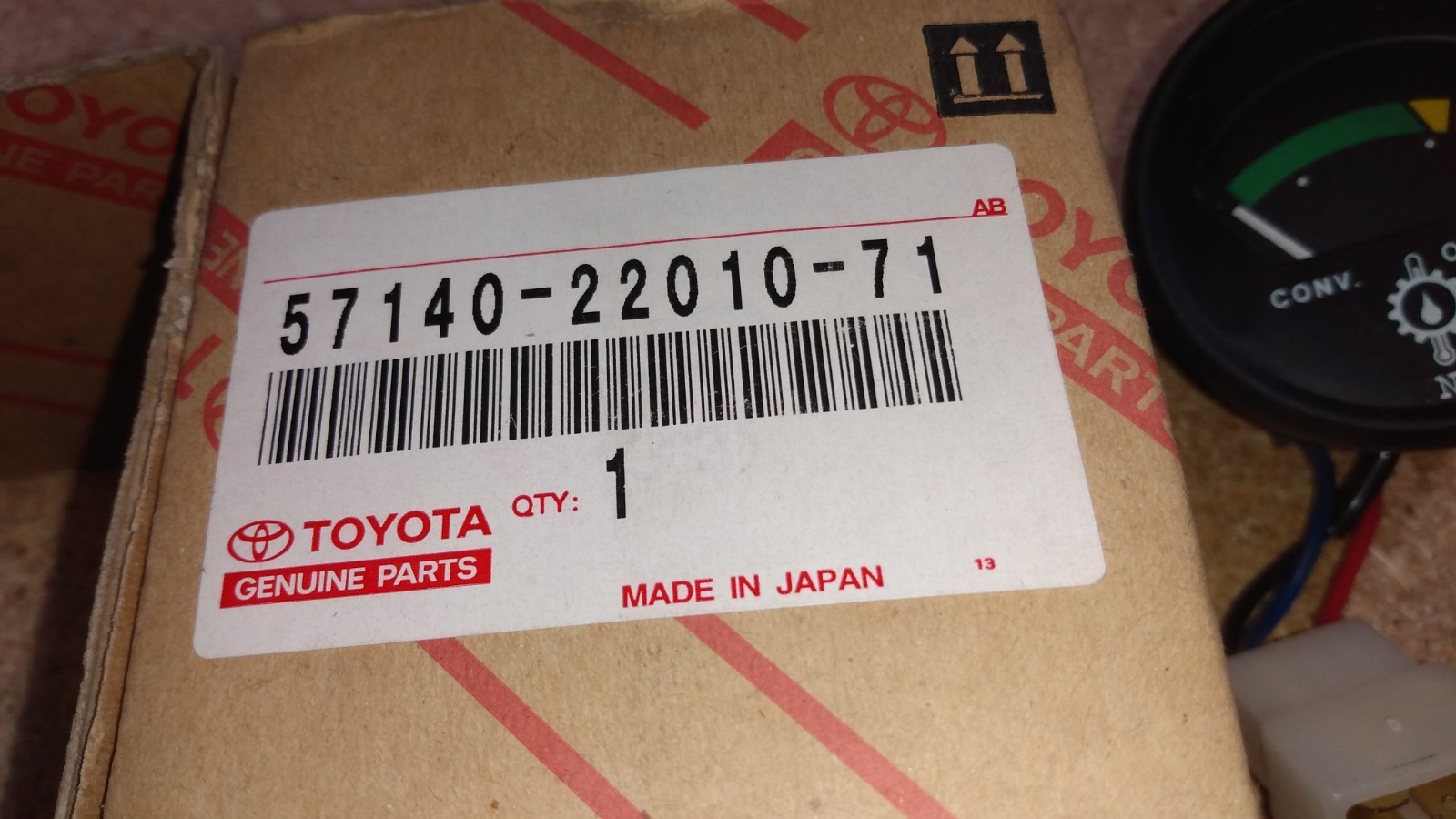 Oil Temperature Gauge Toyota 57140-22010-71 / 57140-22010-71B — 12V , 24 v