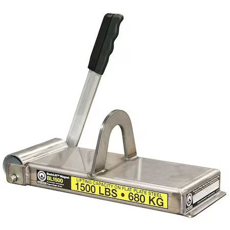 Mag-Mate Bl1500 Lifting Magnet, 1500 Lb Cap, 13-3/4 In Oal