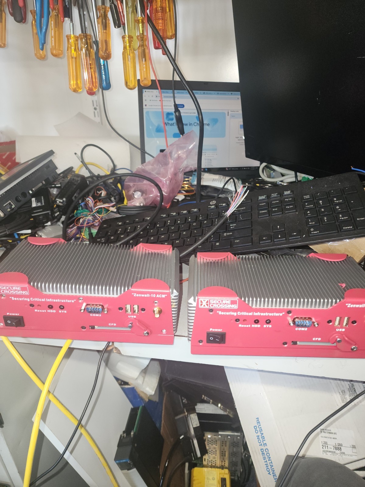 2 SECURE CROSSING COMPUTERS ZENWALL ACM