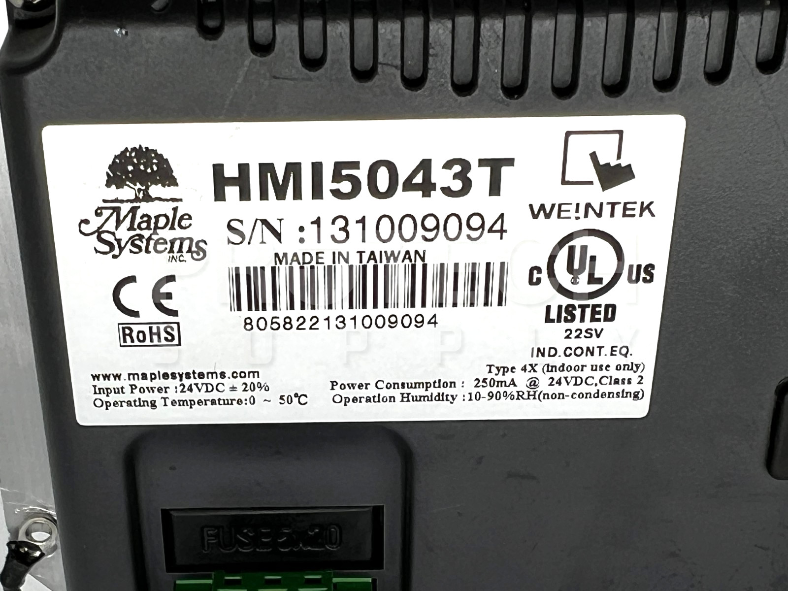 Maple System Watlow HMI5043T Touch Screen with WARRANTY