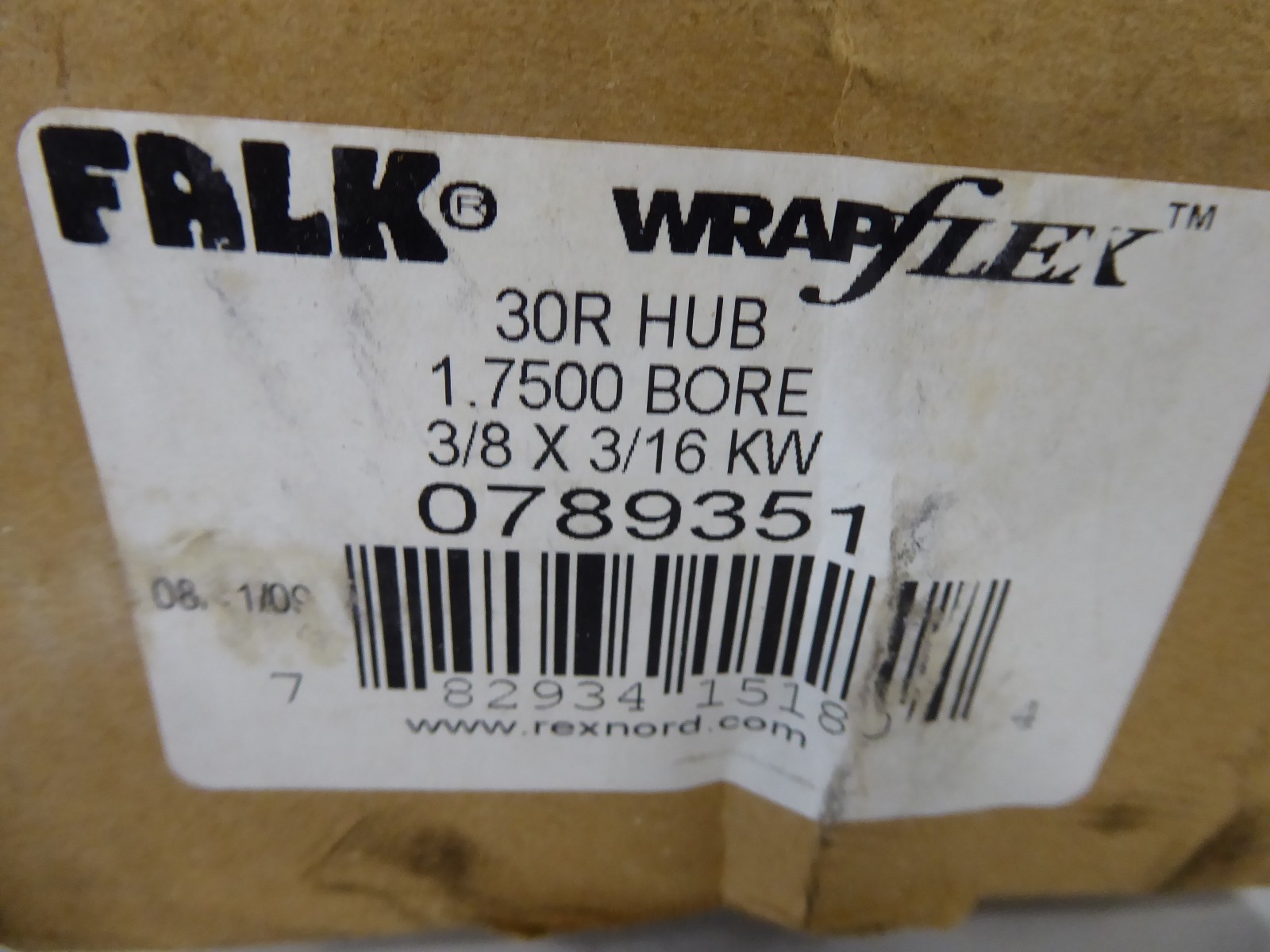 Falk Rexnord 0789351 30R Hub 1.75 Bore 3/8 x 3/16 KW Wrapflex 789351