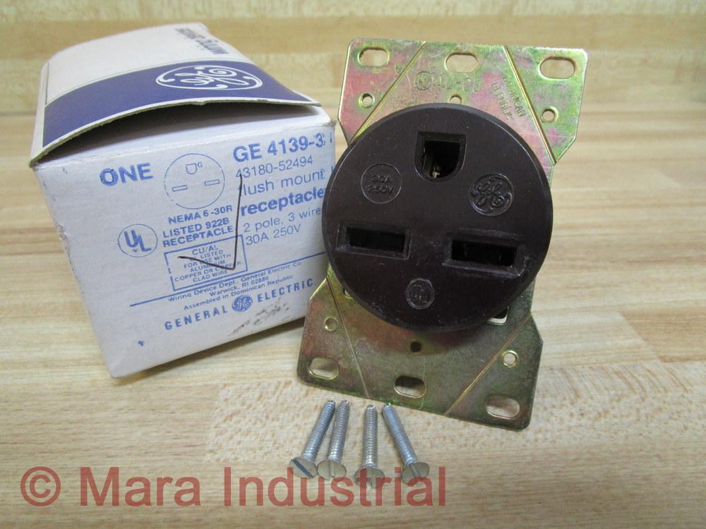 General Electric 43180-52494 GE Receptacle 4139-3