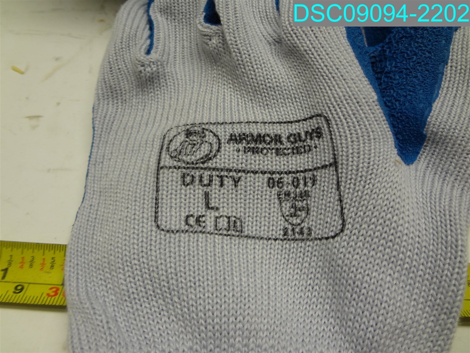 QTY=12: 06-011 ARMOR Work Gloves Coated Palm Grip Protective Cut Resistant LARGE