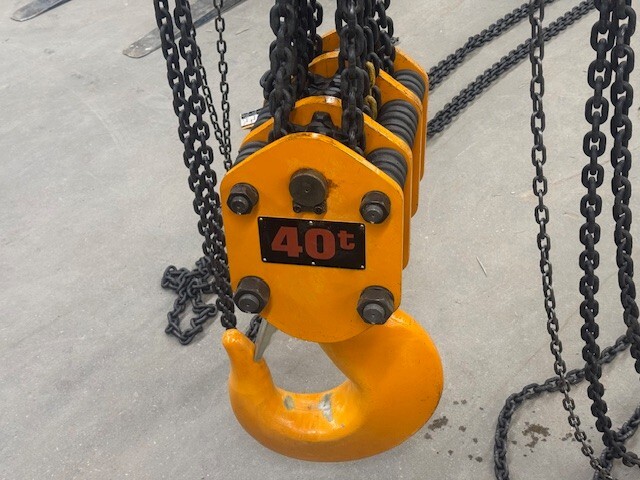 HARRINGTON CB400 40 TON HAND CHAIN HOIST 12′ LIFT