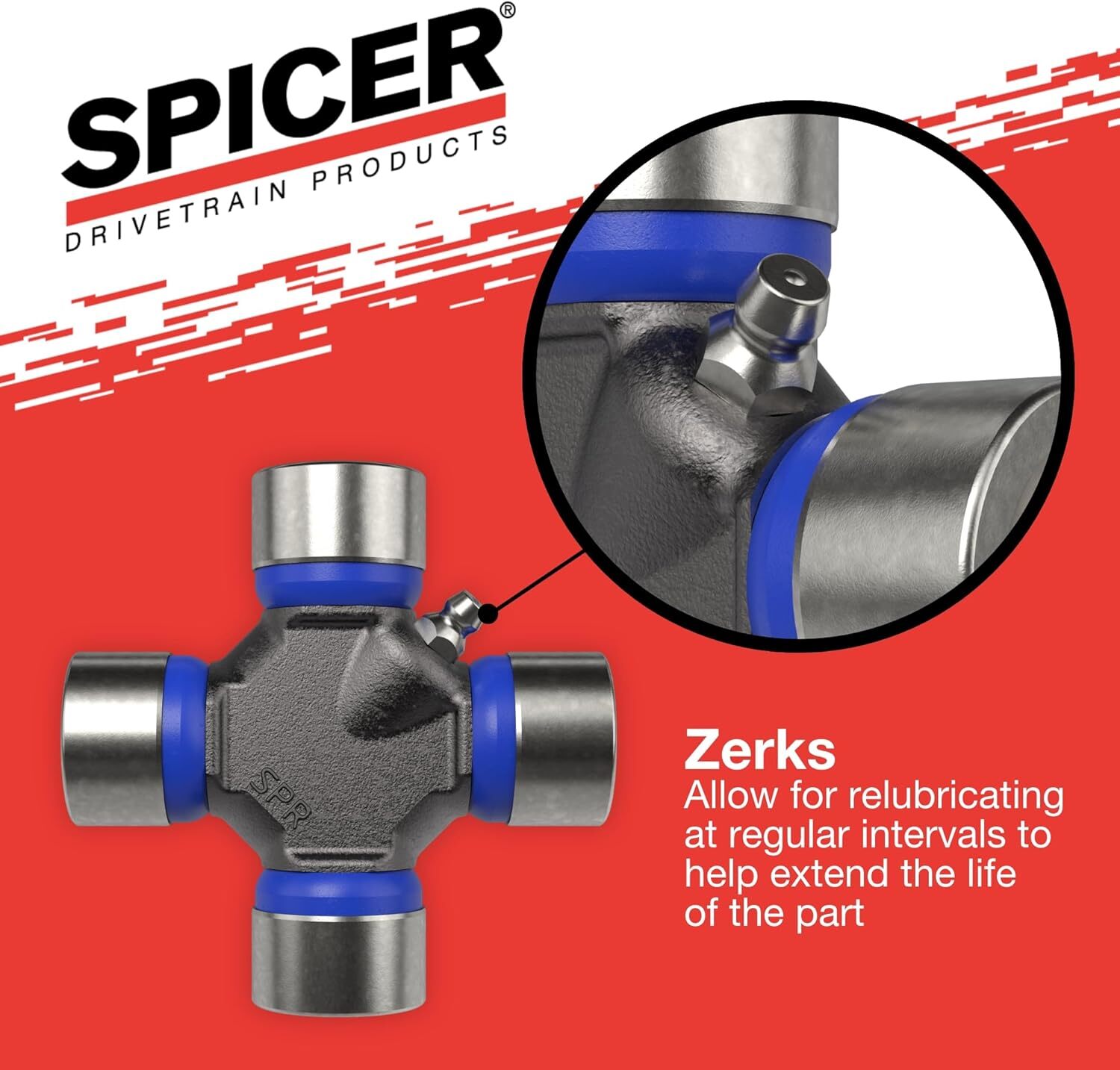 Spicer Greaseable Universal Joint 1330 1350 Series Osr Kit With Snap Rings