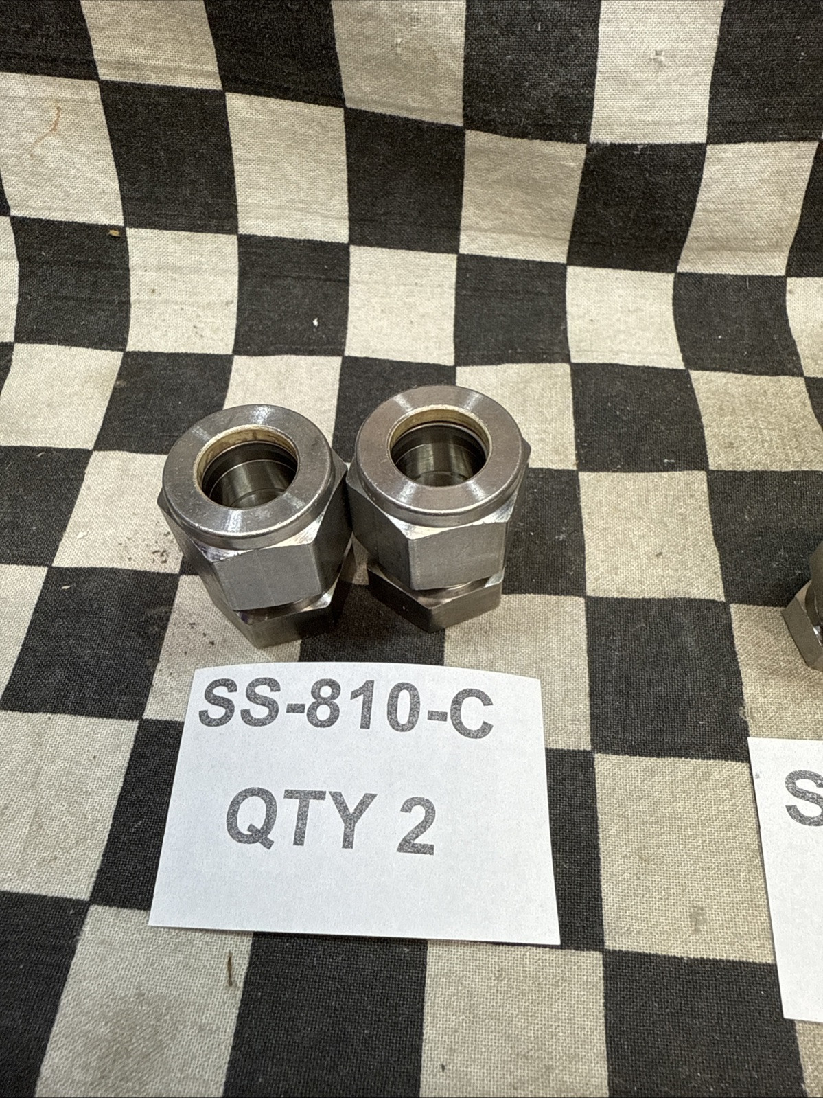 SWAGELOK SS-400-R-6, SS-400-R-8, SS-600-C, SS-810-C, LOT OF 8, SHIPSAMEDAY