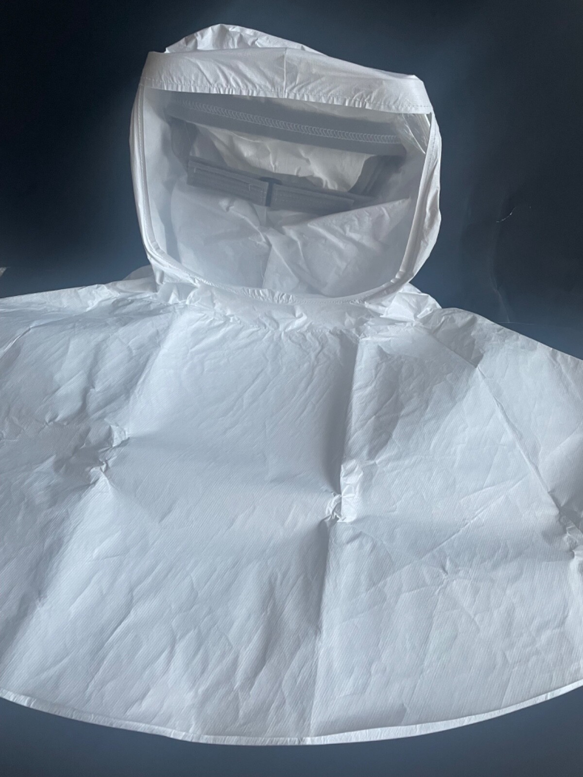 50 Count Case – Tychem AirBoss Loose Fitting PAPR Hood W/ Cape FlexAir White