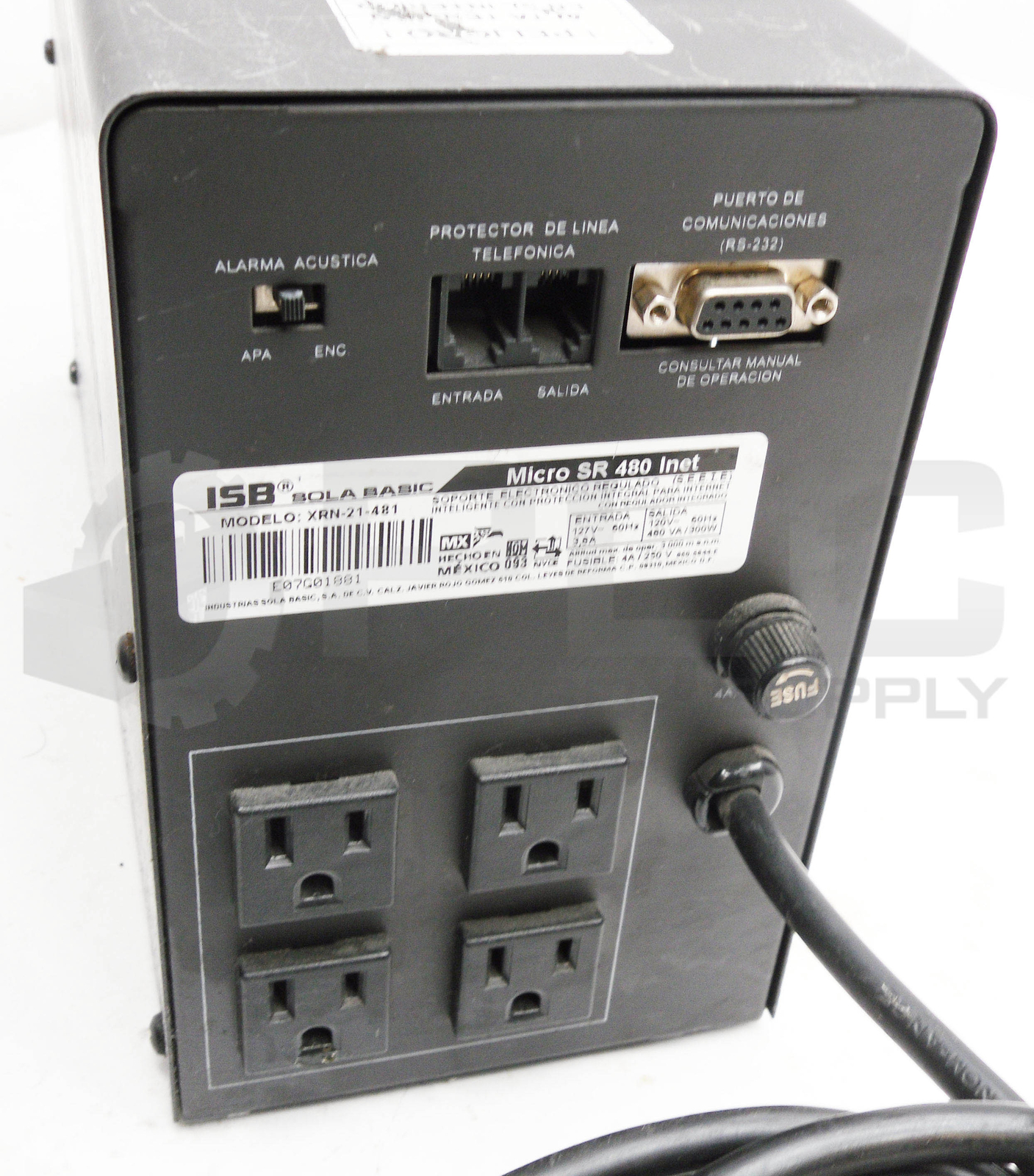 SOLA BASIC XRN-21-481 NO BREAK BASIC MICRO SR INET127V 50HZ 3.8A