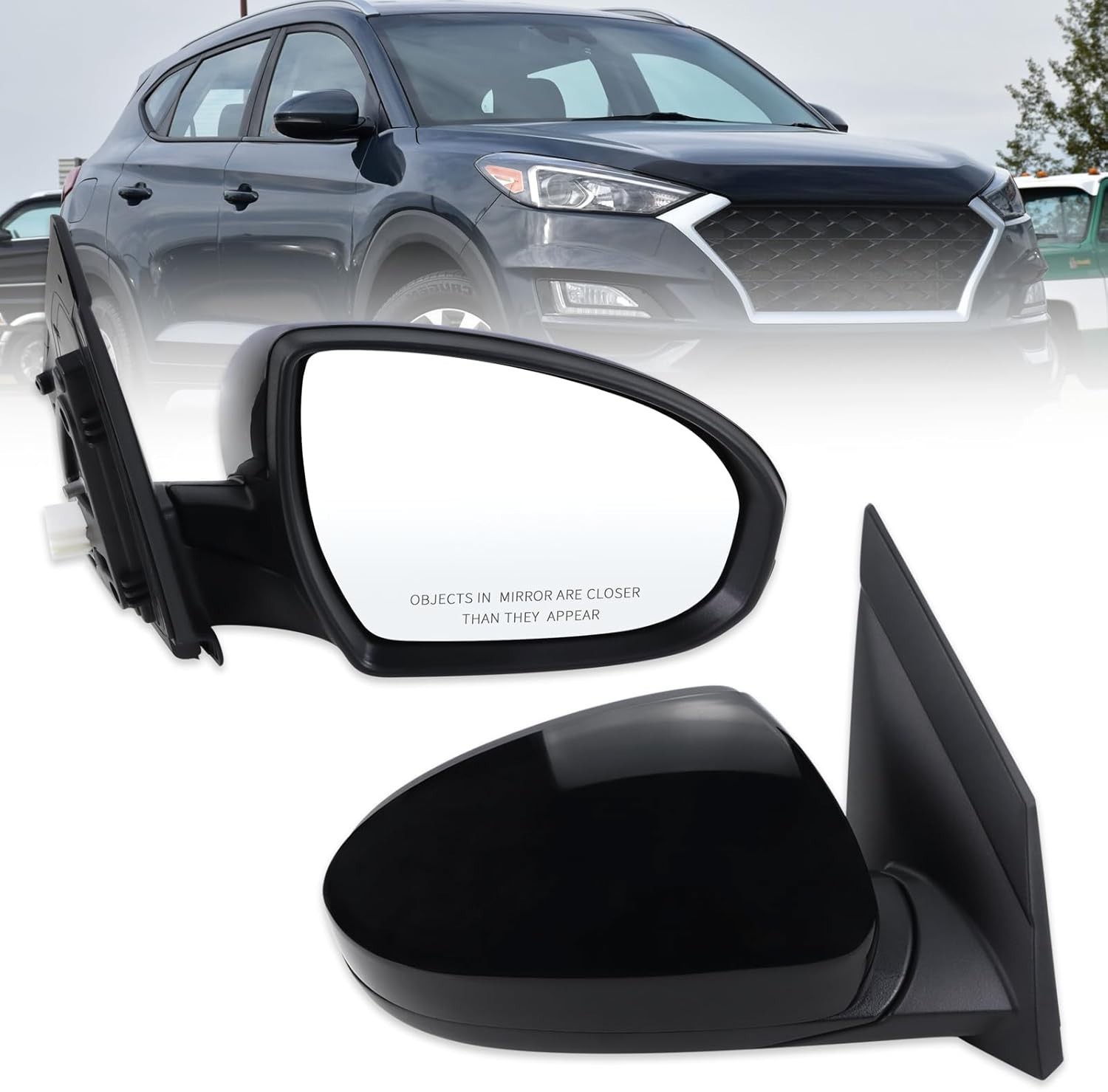 Right Passenger Side Mirror Compatible With 2019 2020 2021 Hyundai Tucson Wit…