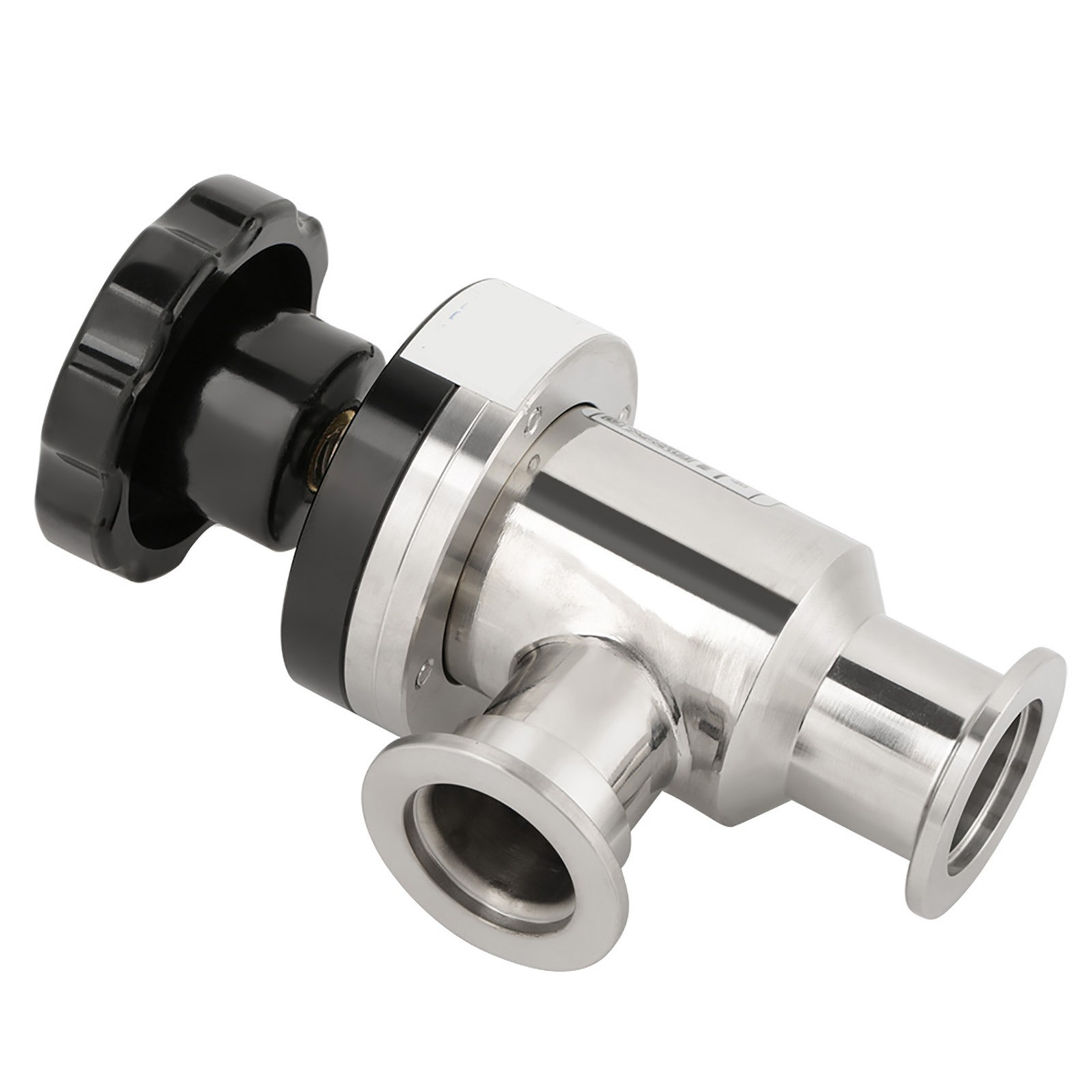 KF25 304 Stainless Steel High Vacuum Manual Right Angle Bellow Isolation Valve
