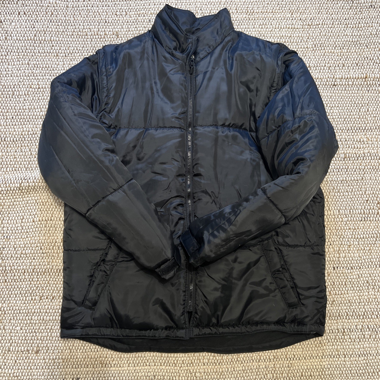 Men’s Hi-Vis 5-in-1 Safety Jacket, 300D Poly Oxford with PU Coating, Black, XLT