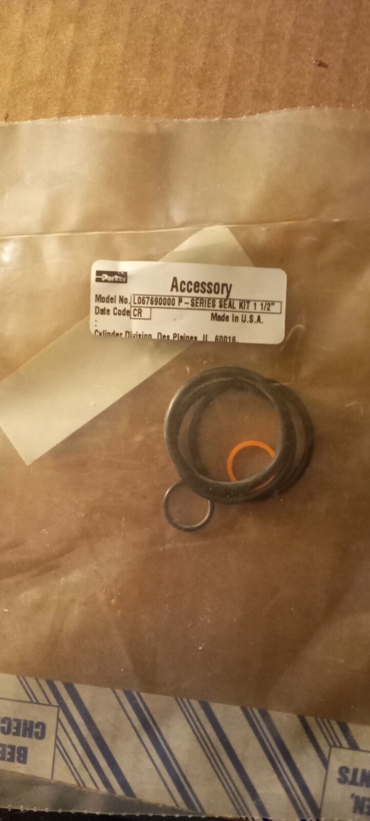 Parker 1.50 Seal Kit Boring Piston L067690000 nos