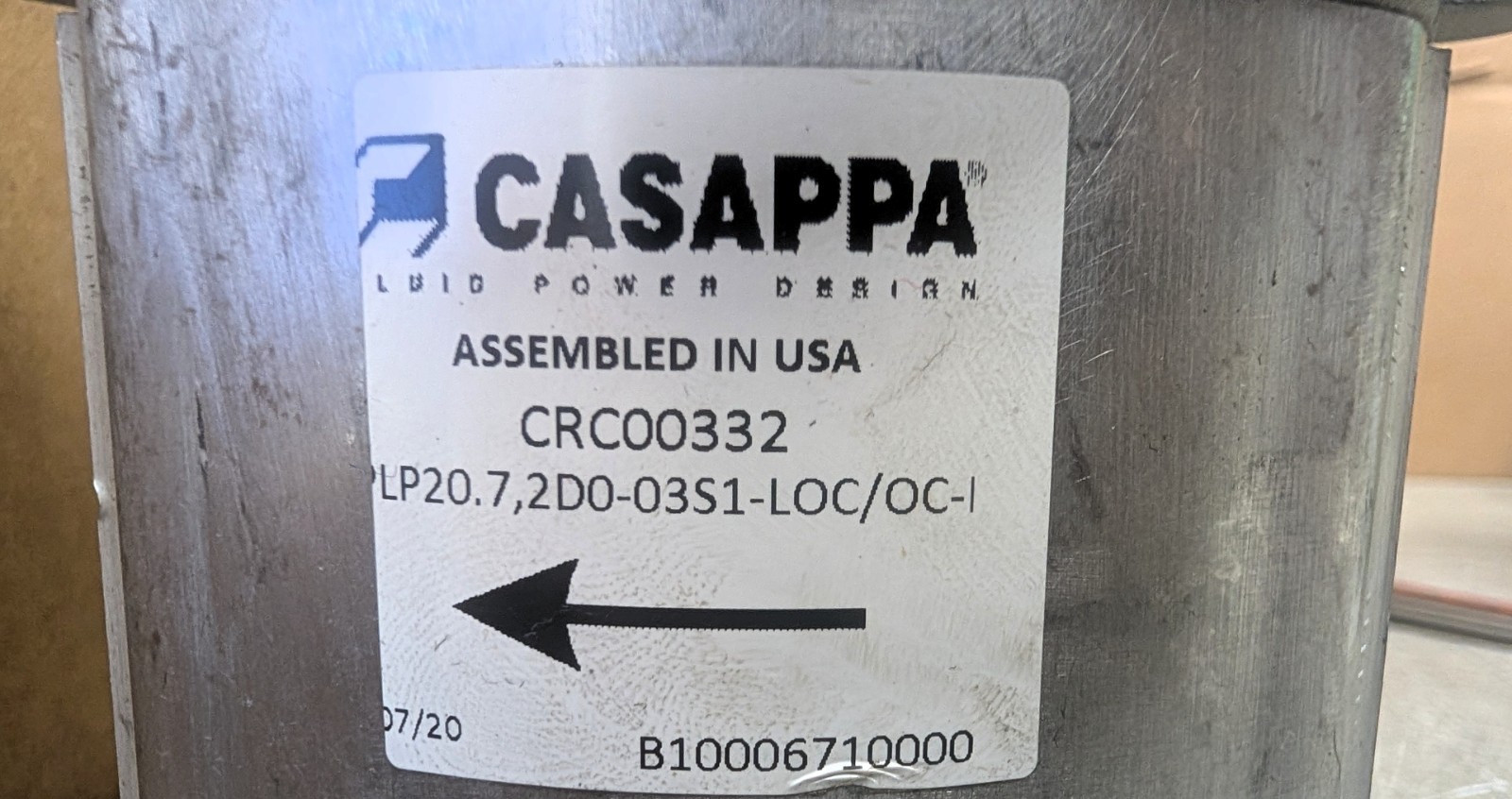 Casappa Gear Pump For Electro-Hydraulic Fan Drive Systems PLP20.7 [C4S3]#3