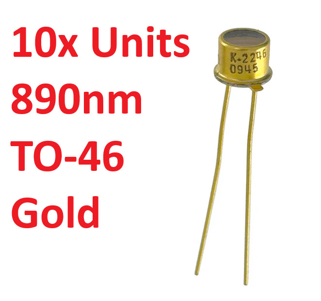 10x Pcs Optek Technology TT Electronics GOLD Hermetic Infrared Emitting Diode