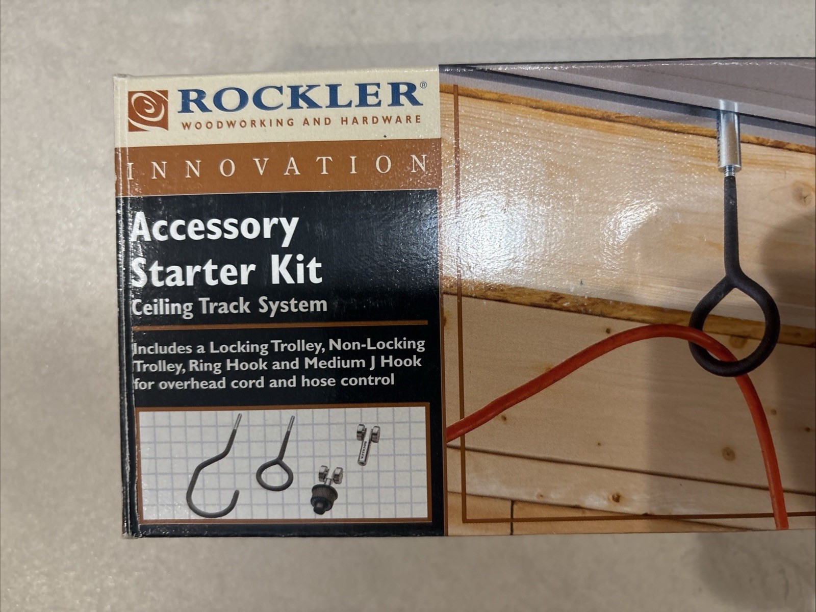 Accessory Kit for Rockler Ceiling Track System Item #57795