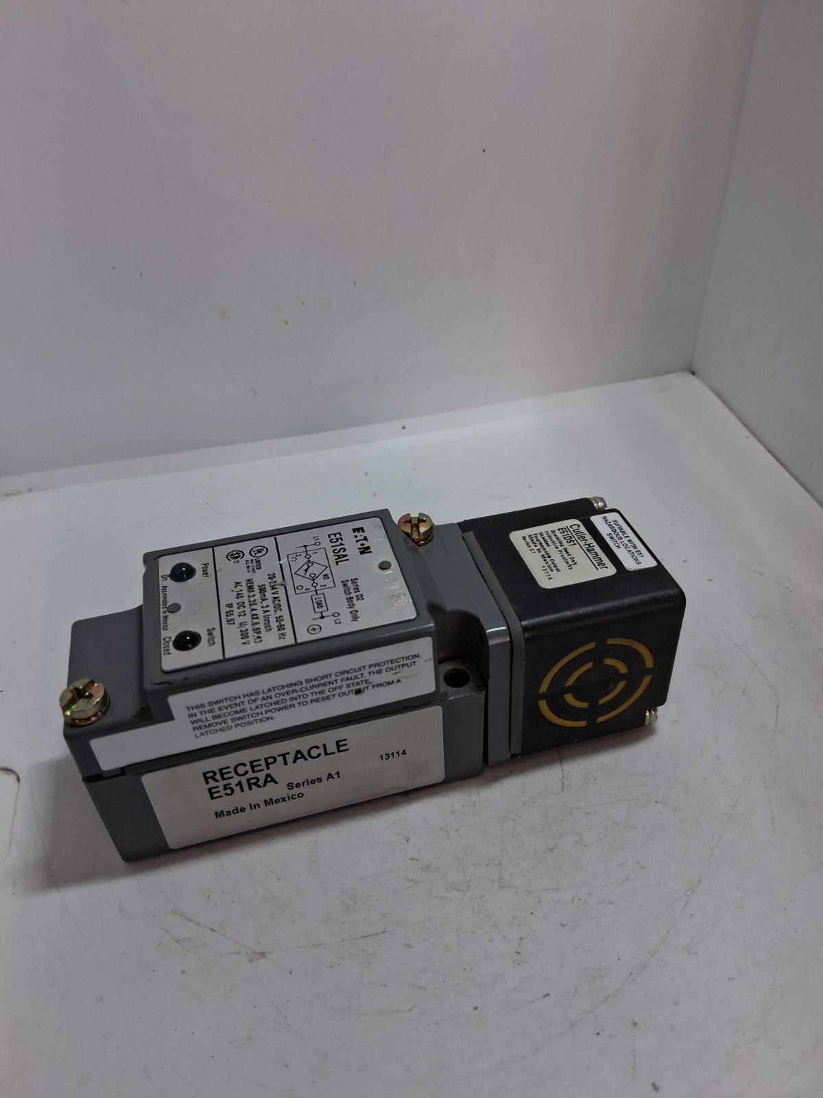 EATON ES1ALS1 PROXIMITY SENSOR LIMIT SWITCH 20-254V 50/60HZ 500MA 3A NNB