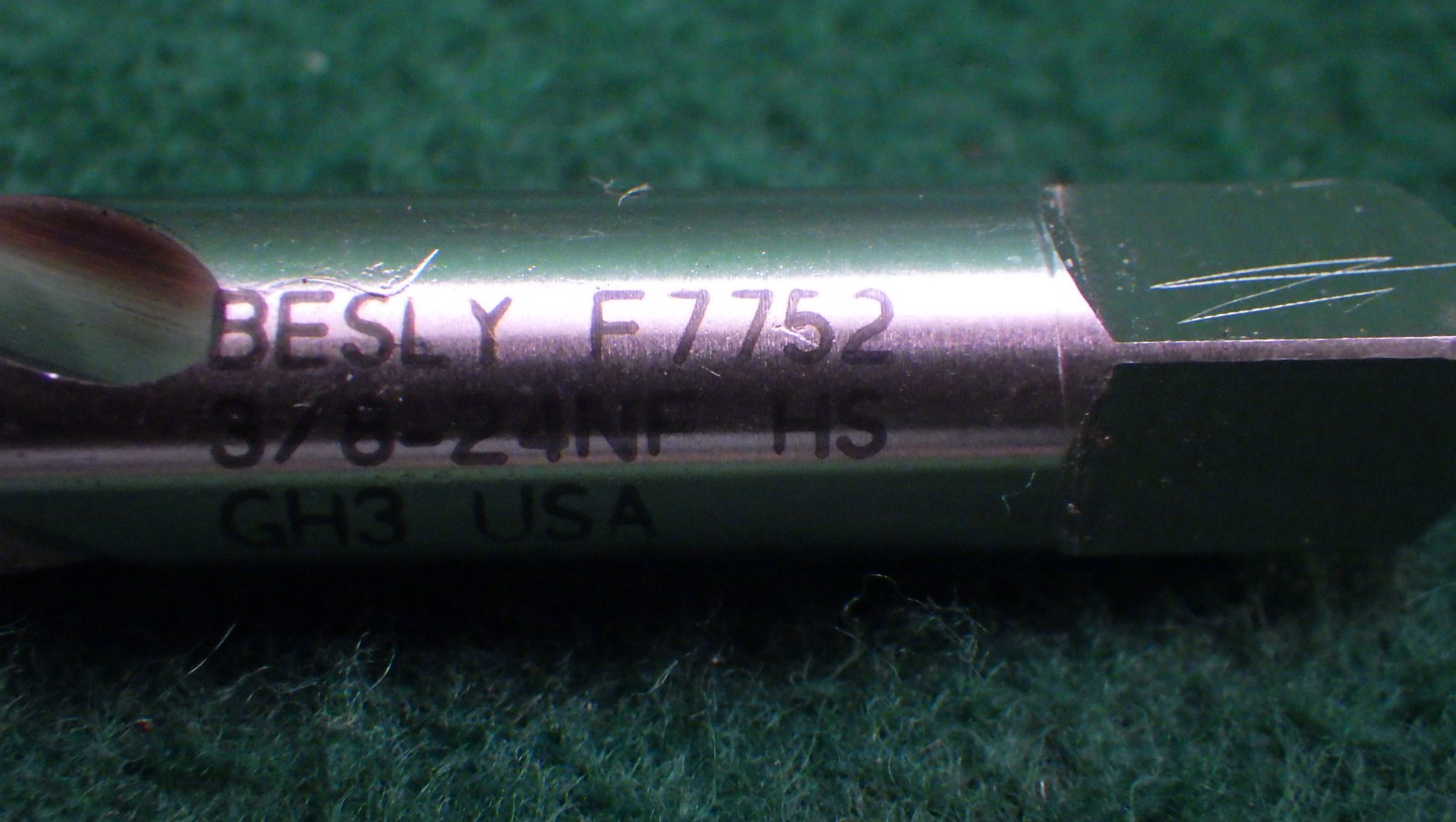 Job lot 10 pieces New Besly 3/8-24 NFHS Spiral Flute Taps