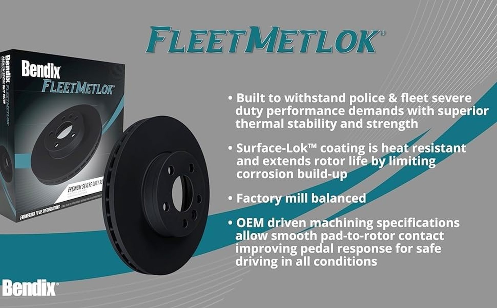 Bendix Fleet Metlok SDR5261 Front Brake Rotor for Select Models Cadillac DeVi…