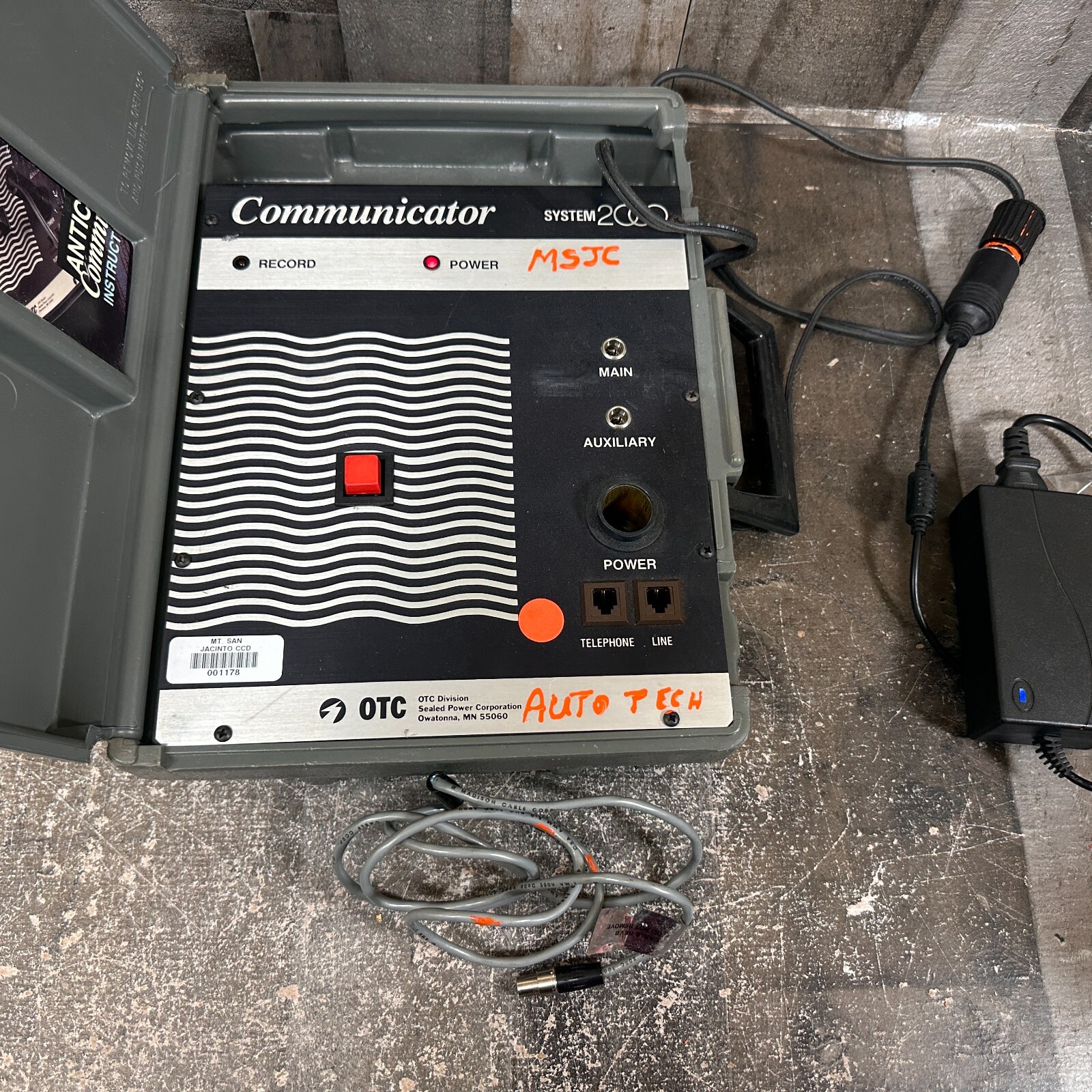 OTC System 2000 Communicator Anticipator System w/ Instruction Manual – As-IS