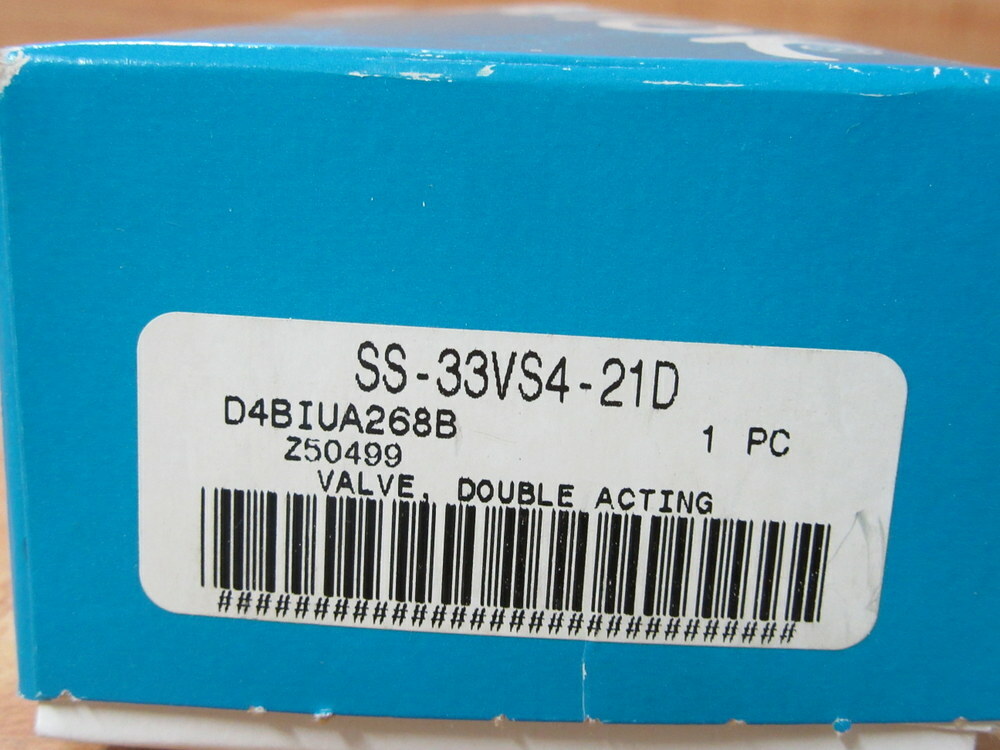 Swagelok SS-33VS4-21D Double Acting Valve SS33VS421D