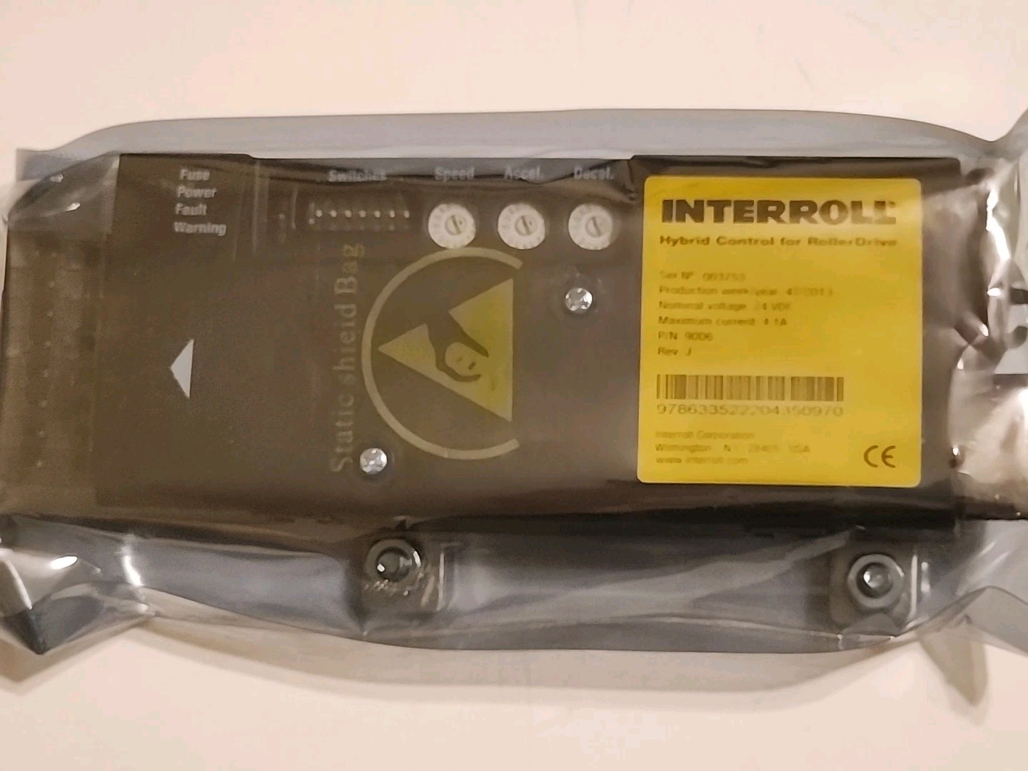 INTERROLL 9006 24VDC 4.1A REV. J Hybrid Control For Roller Drive -Free Shipping