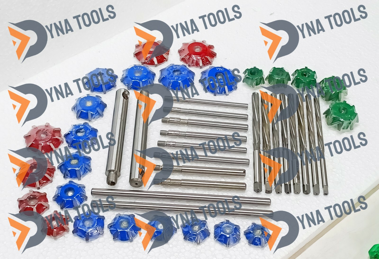 3 Angles Carbide Tipped Valve Seat Cutter Set + Reamers For DIESEL PETROL ENGINE