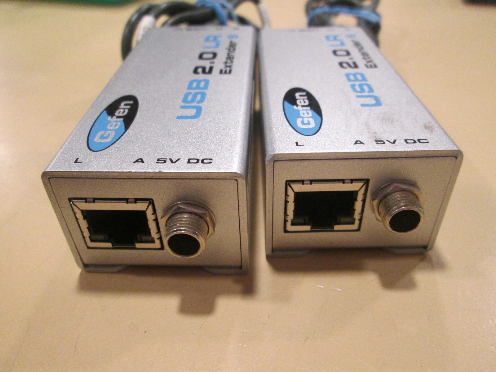 Set of 2 Gefen EXT-USB2.0-LR USB Extender CAT5 S w/ USB Cable
