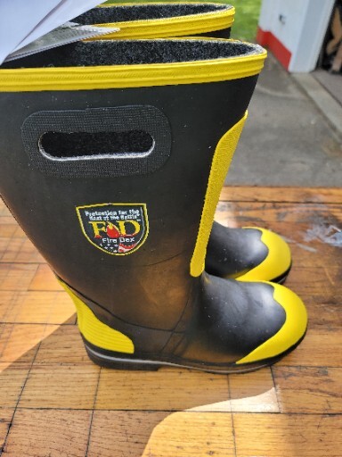 FIRE-DEX FDXR100-10 Shoe-Fit Firefighting Boots,10Men,12Woman,Steel,PR