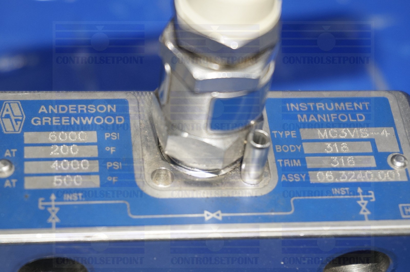 ANDERSON GREENWOOD MANIFOLD MC3VIS-4 3 VALVE MANIFOLD NEW