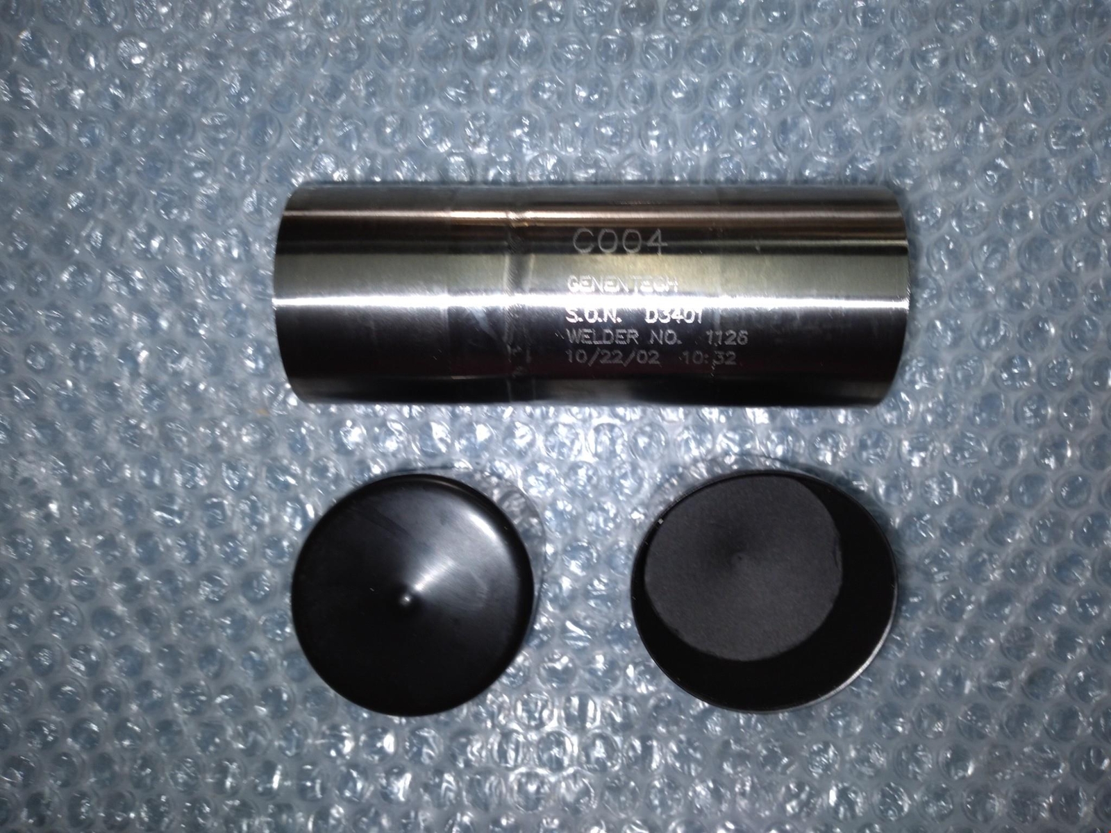 Genetech C004 D3401 1126 Precision Machined Stainless Steel Sleeve Industrial