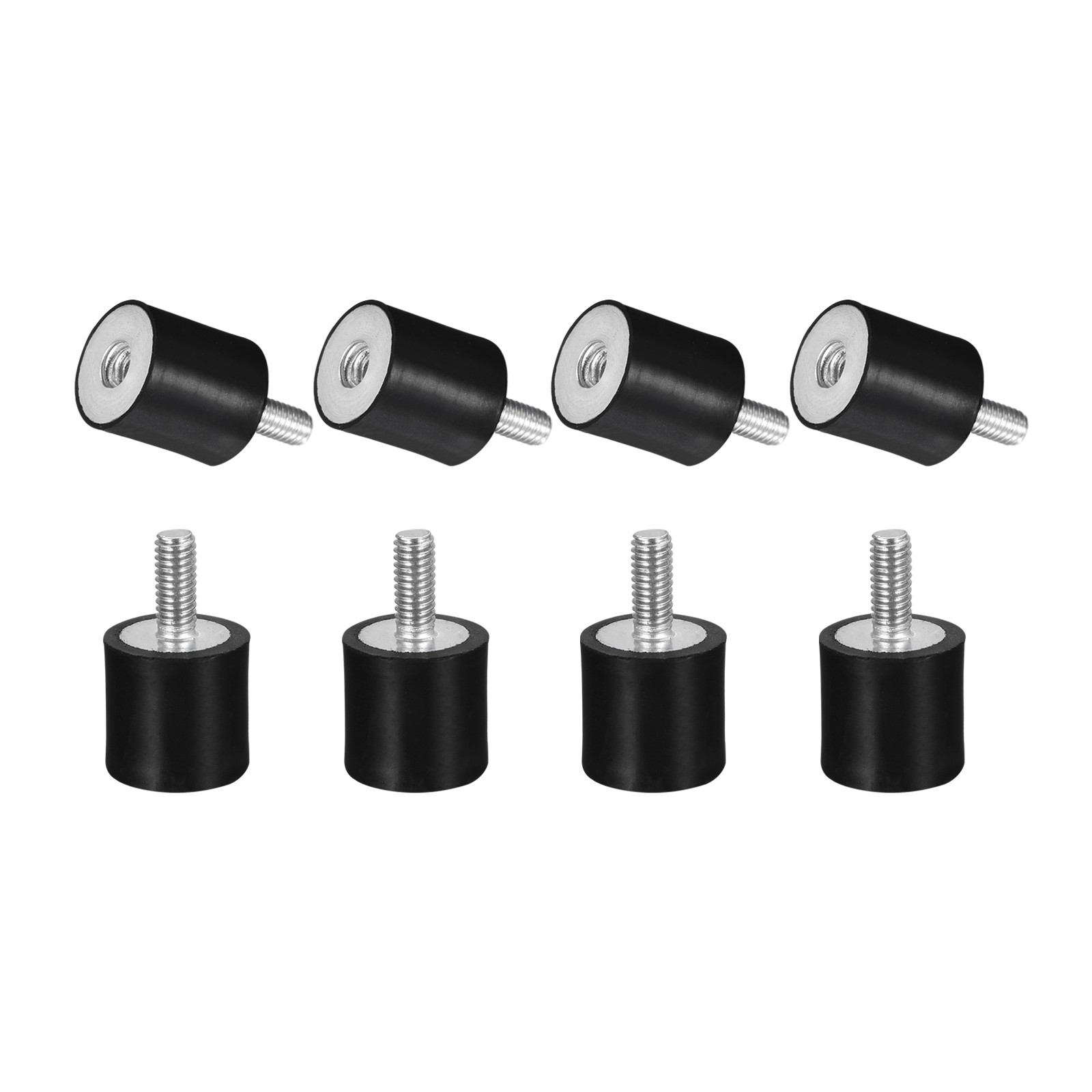 8Pcs M4 Male/Female Rubber Mount REPAIR D15mmxH15mm