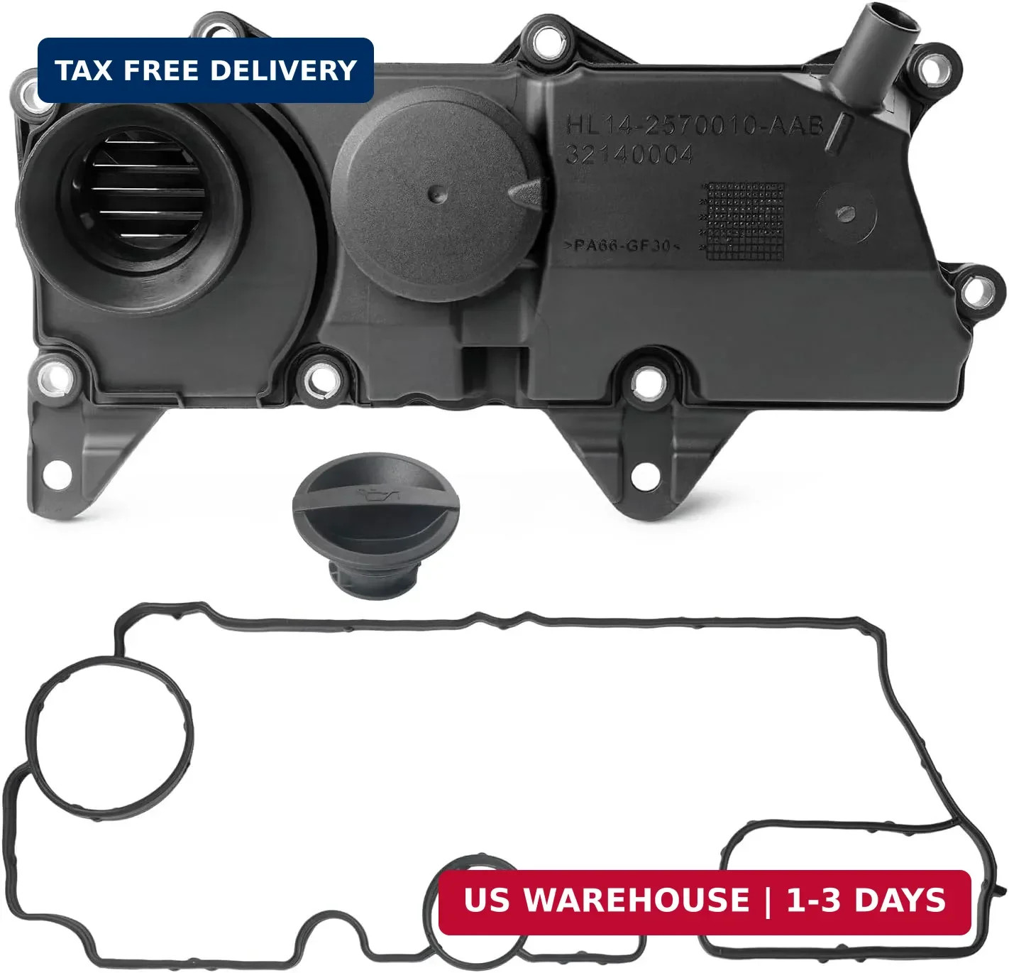 32140004 PCV Valve Oil Trap 2.0L with Gasket Compatible with Volvo XC90 XC60 S60