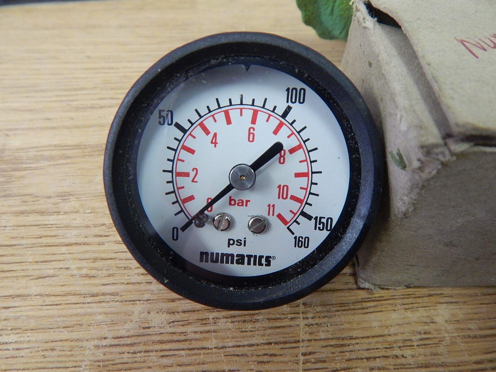 NEW Numatics 214 103A Pressure Gauge 0-160 psi 0-11 bar +R 100 *FREE SHIPPING*