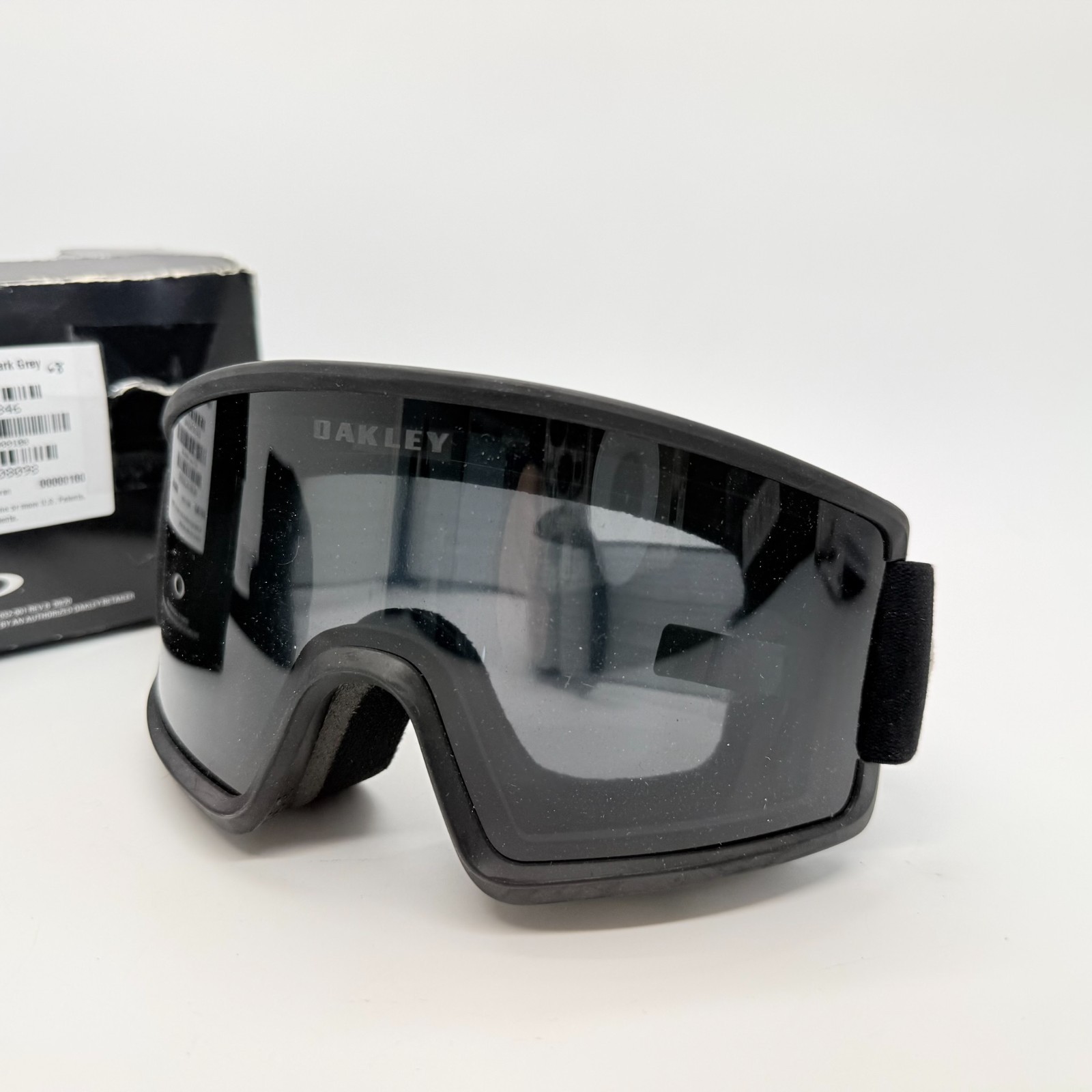 Oakley Target Line L Snow Goggle Matte Black Dark Gray Lens