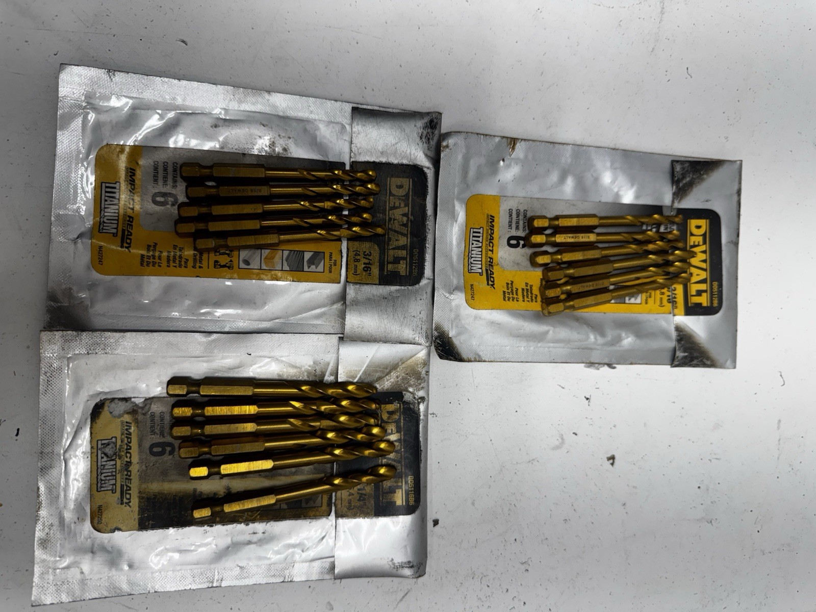 DeWALT Assorted Impact Ready Titanium Drill Bit – Lot of 17